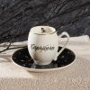 Cups & Saucers | Karaca Karaca Signs Of The Zodiac Capricorn Porcelain Espresso Turkish Coffee Cup, 90Ml, Multi