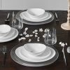 Glass Dinner Sets | Karaca Karaca White Pure 12-Piece Opal Glass Dinner Set For 4 People, White