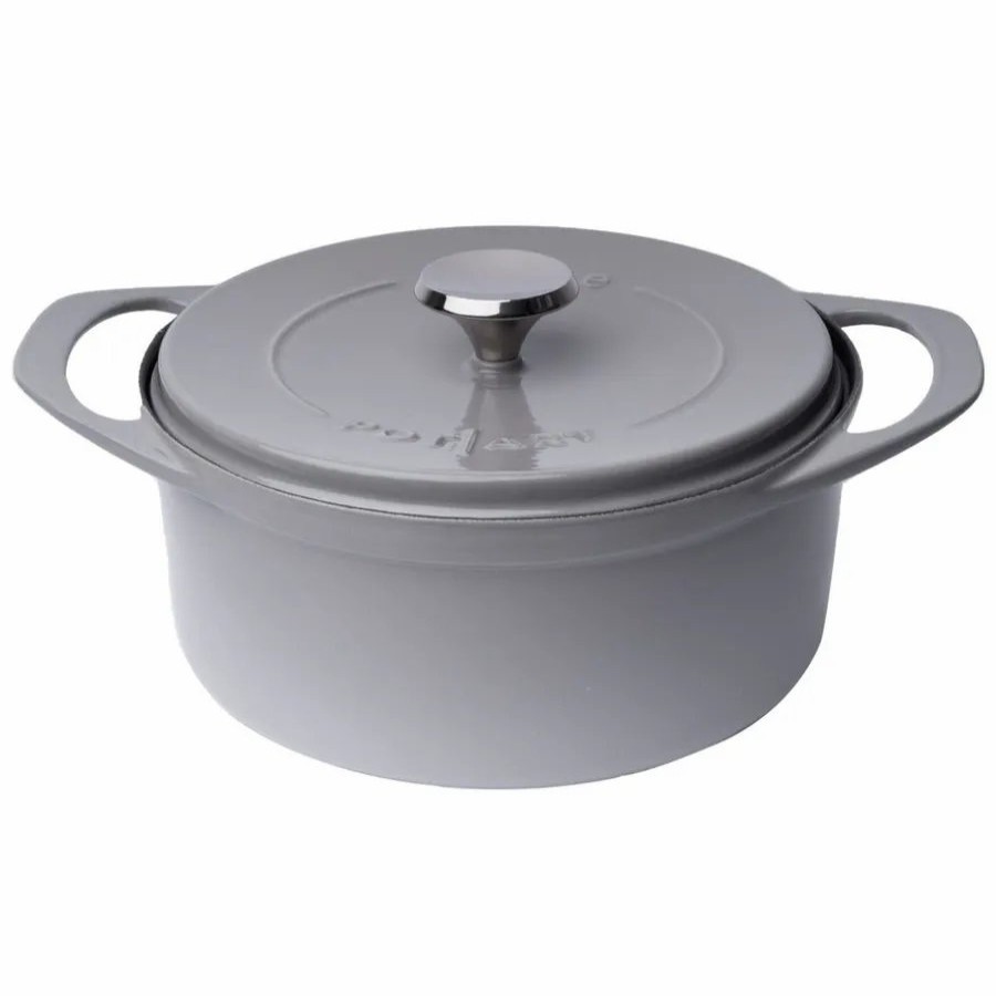 Pots | Pot Art Pot Art Cast Iron Induction Stockpot With Lid, 24Cm, Grey