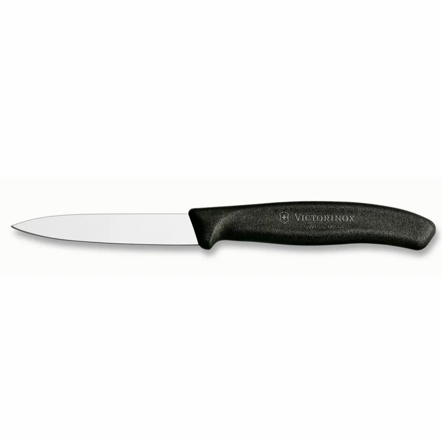 Knives | Victorinox Victorinox Pointed Double Blister Paring Knife, 8Cm, Black Silver