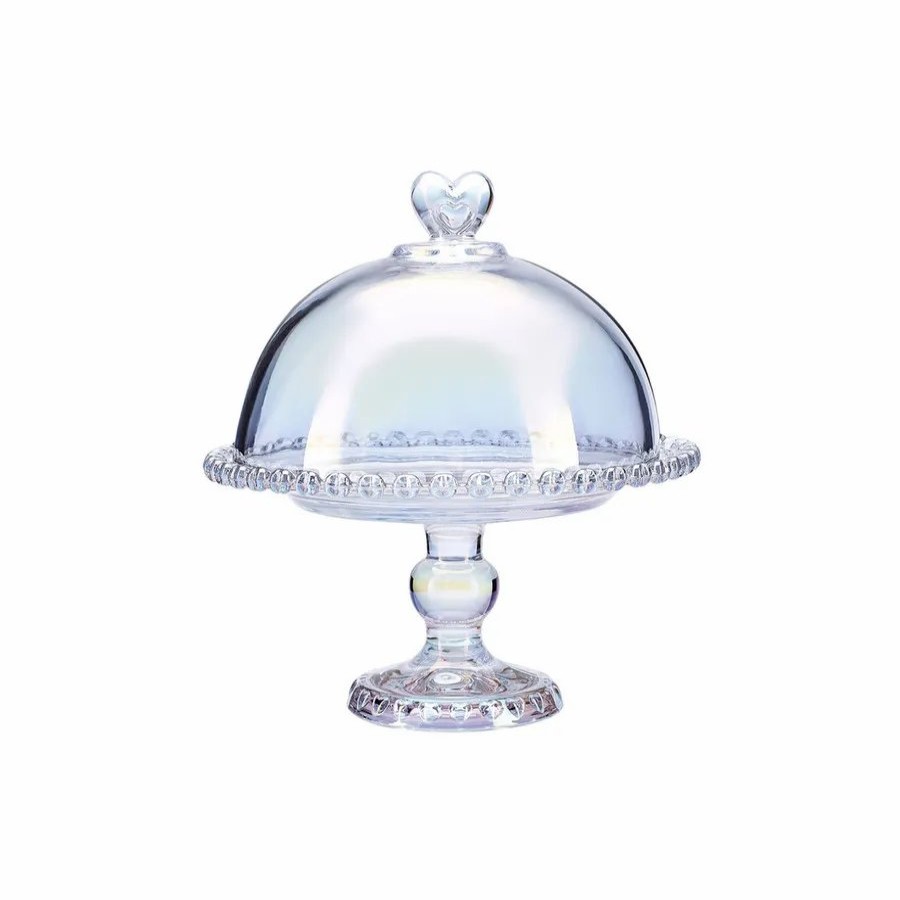 Serveware Sets | Karaca Karaca Rory Glass Cake Dome With Stand, 19Cm, Transparent