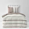 Duvet Cover Sets | Karaca Home Karaca Home Dobby Woven Duvet Cover Set, Single, Brown White