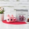 Mugs | Karaca Karaca Animal Piglet Stoneware Holder Mug, 370Ml, Pink