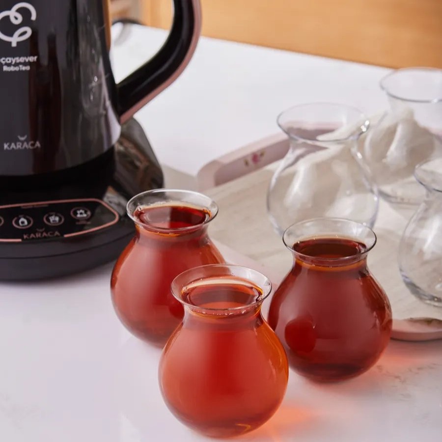 Turkish Tea Sets | Karaca Karaca Tatlican By Refika 6 Piece Turkish Tea Set For 6 People, 200Ml, Multi