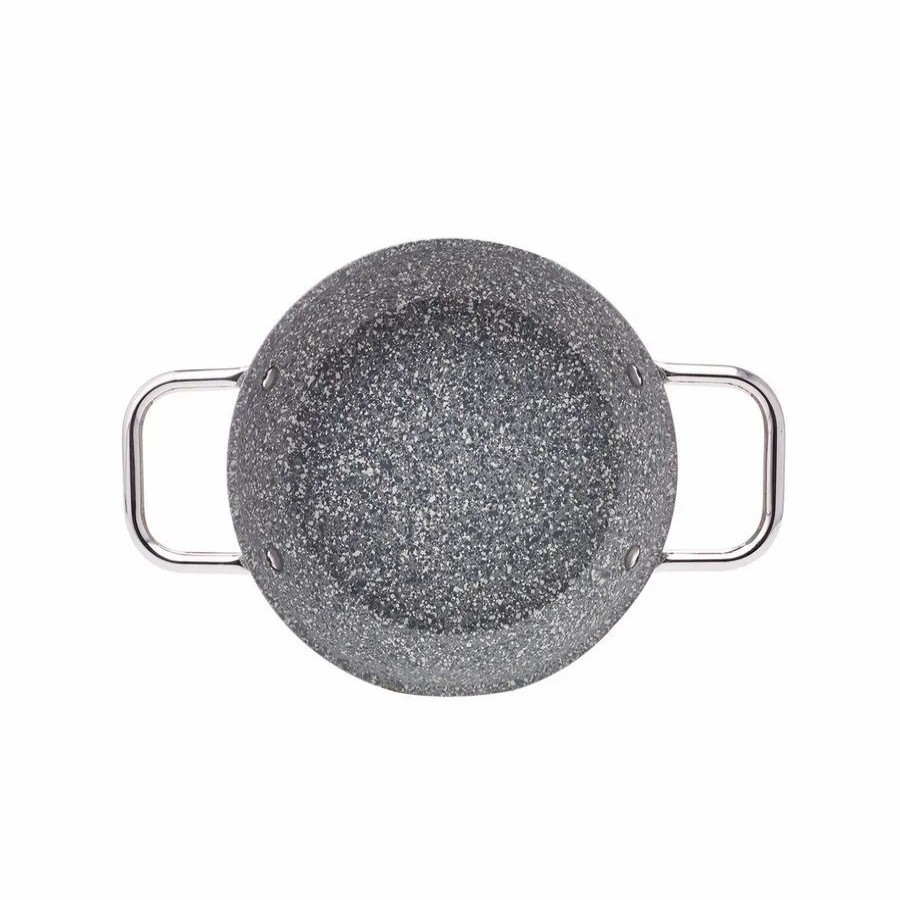 Pans | Karaca Karaca Vierno Biogranite Shallow Stock Pot, 20Cm, Grey