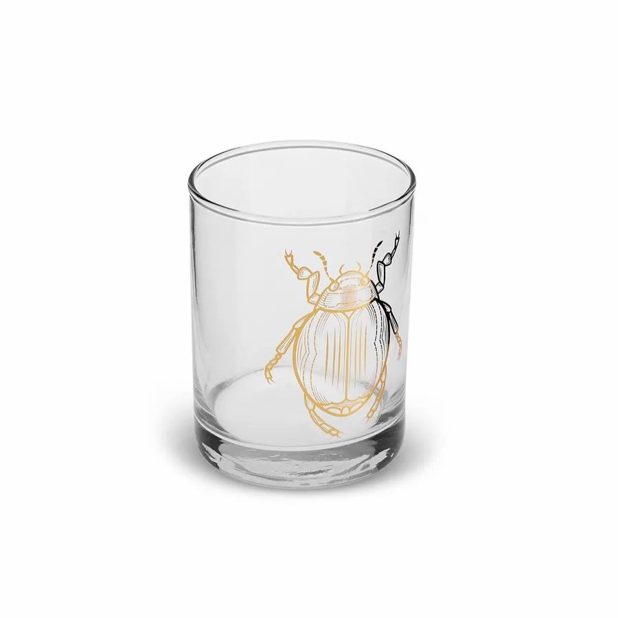 Tumbler Glasses | Karaca Karaca Halloween Bug Glass Tumbler Glass, 380Ml, Transparent Gold