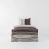 Duvet Cover Sets | Karaca Home Karaca Home Aspen 100% Turkish Cotton Duvet Cover Set, Single, White Brown Black