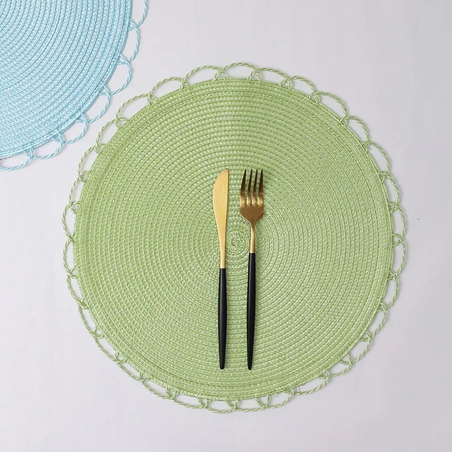 Placemats | Karaca Karaca Sera Woven Placemat, 2 Piece, Green