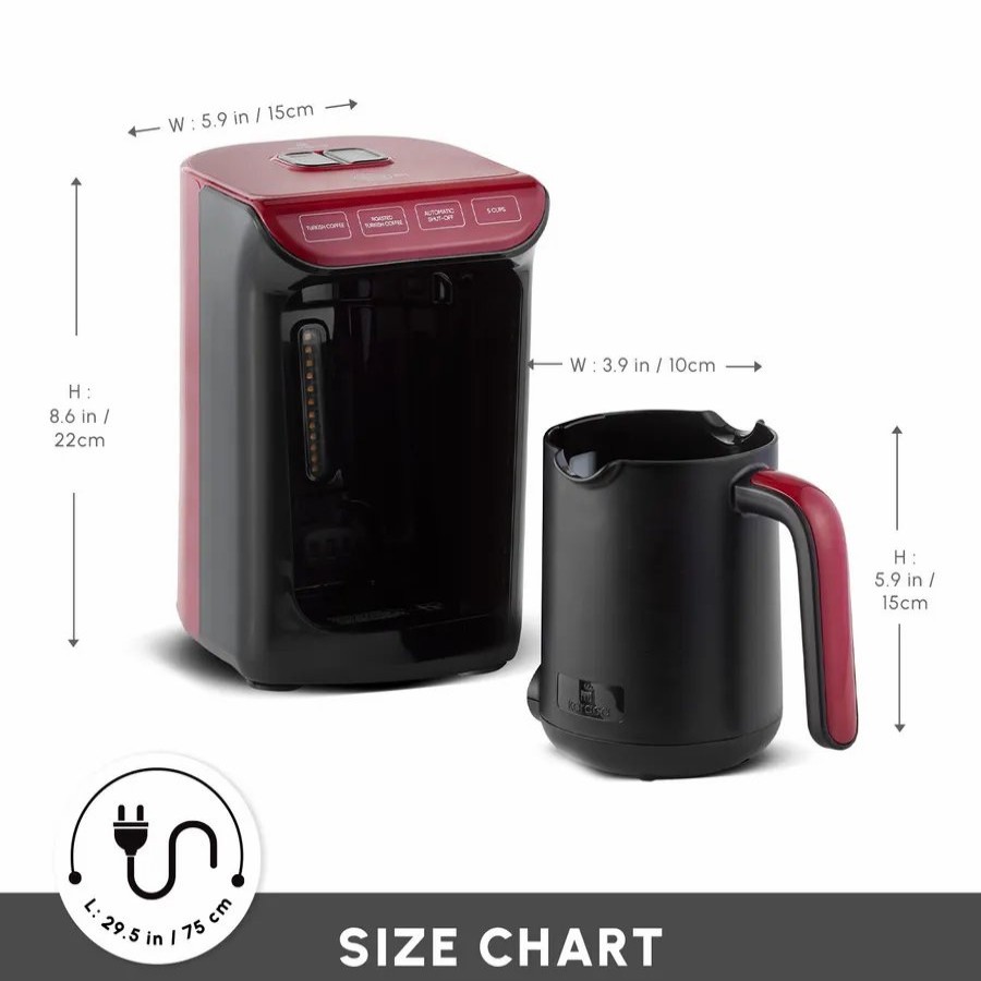 Coffee Machines | Karaca Hatir Koz Turkish Coffee Machine, Red