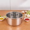 Induction Cookware | Karaca Karaca Grace Stainless Steel Induction Stockpot With Lid, 24Cm, Silver