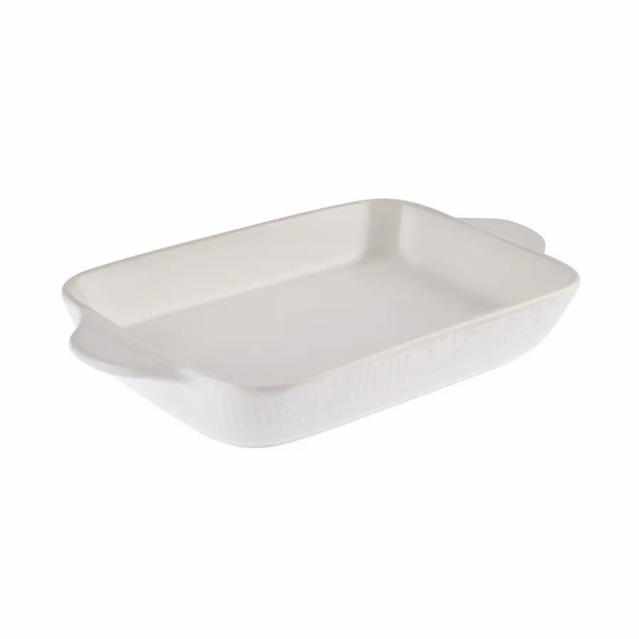 Oven Dishes | Karaca Karaca Elina Porcelain Rectangle Oven Dish, 36Cm, White