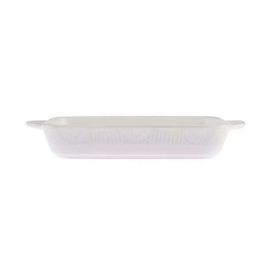 Oven Dishes | Karaca Karaca Elina Porcelain Rectangle Oven Dish, 36Cm, White