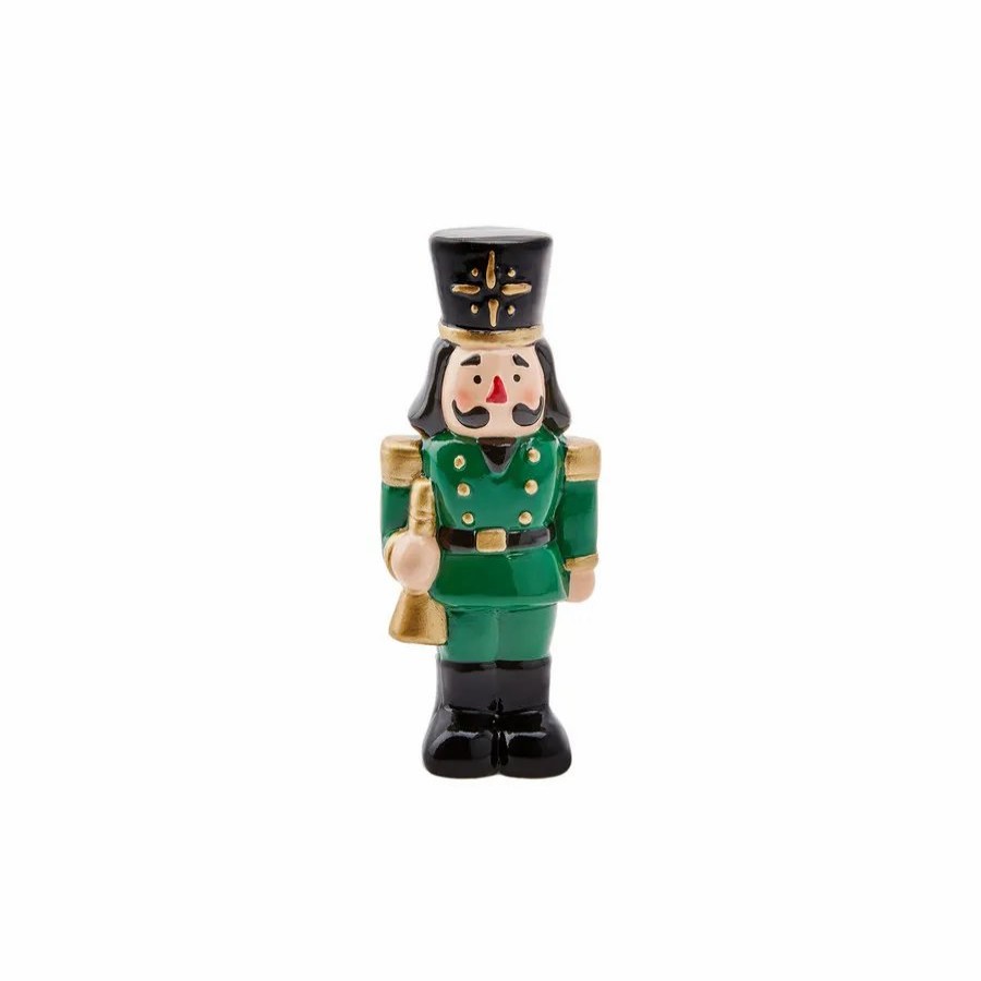 Ornaments | Karaca Home Karaca Home New Year Christmas Ceramic Nutcracker Figure, 12Cm, Multi