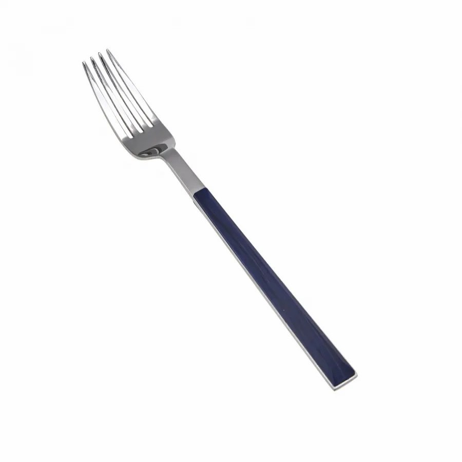 Mix And Match Cutlery | Karaca Karaca Salzburg Stainless Steel Dessert Fork, 16.2Cm, Indigo Silver