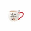 Mugs | Karaca Karaca New Year Christmas Dog Ceramic Mug, 450Ml, Multi