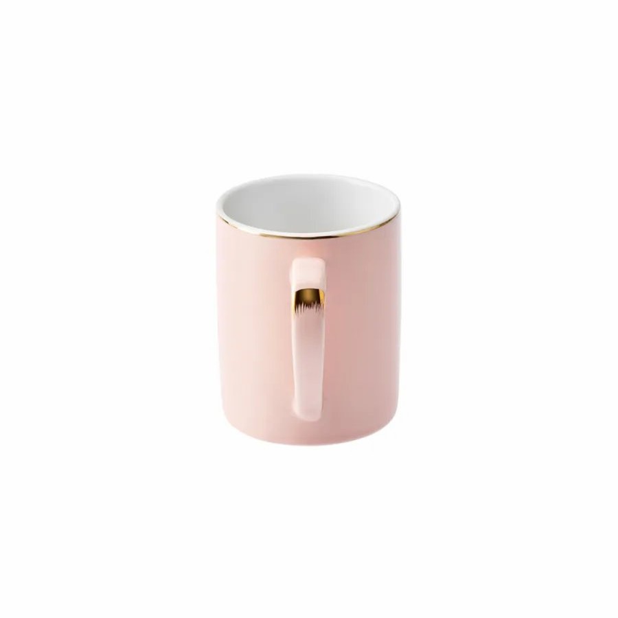 Mugs | Karaca Karaca Pastel Porcelain Mug, 350Ml, Pink Gold