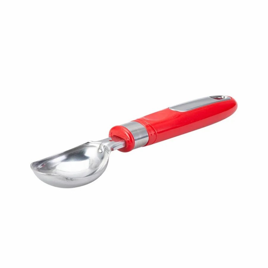 Kitchen Utensils | Karaca Karaca Retro Stainless Steel Ice Cream Scoop, 20Cmx4.2Cm, Red Silver