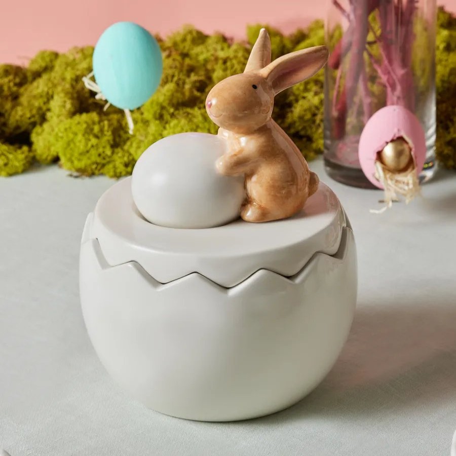 Storage Containers | Karaca Karaca Easter Storage Container With Lid, Large, White Multi