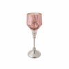 Candle Holder | Karaca Karaca Lucca Tealight Candlestick, 24Cm, Pink Multi