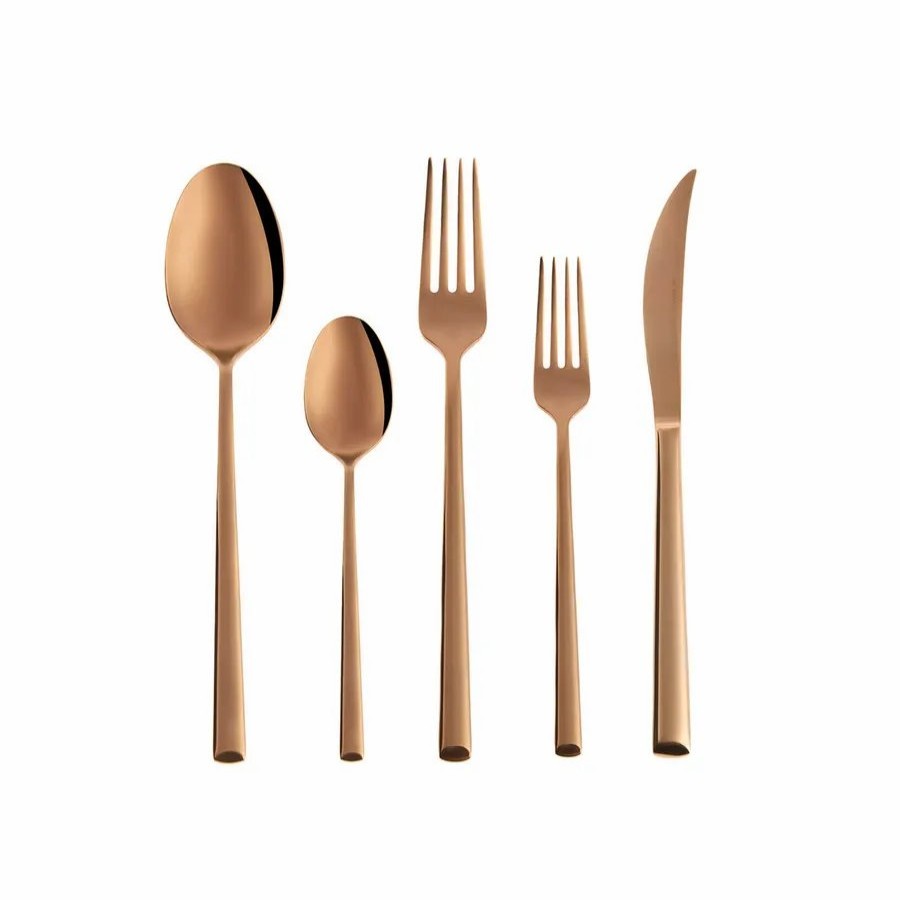 Cutlery Sets | Karaca Karaca Tivoli 30 Piece Stainless Steel Cutlery Set For 6 People, Rose Gold