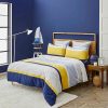 Duvet Cover Sets | Nautica Home Nautica Bold 100% Turkish Cotton Duvet Cover Set, Super King, 260Cmx220Cm, Yellow Multi