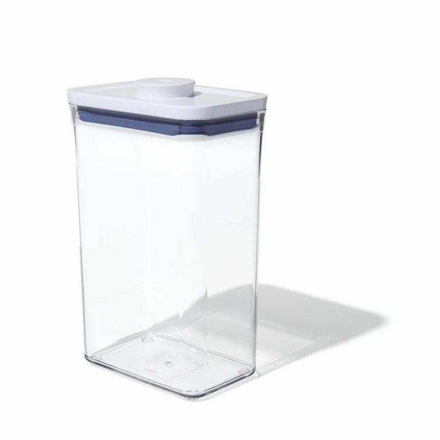 Storage Containers | Oxo Oxo Pop Container Medium Square Short, Rectangle,2.7L, White Transparent