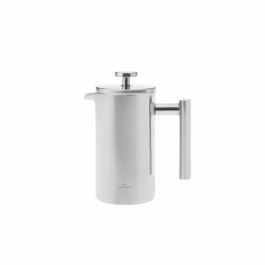 French Press | Karaca Karaca Stainless Steel Double Wall French Press, 350Ml, Silver