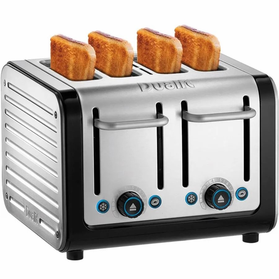 Sandwich Toasters | Dualit Dualit Architect 4 Slice Toast Brushed, 2250W, Silver Black