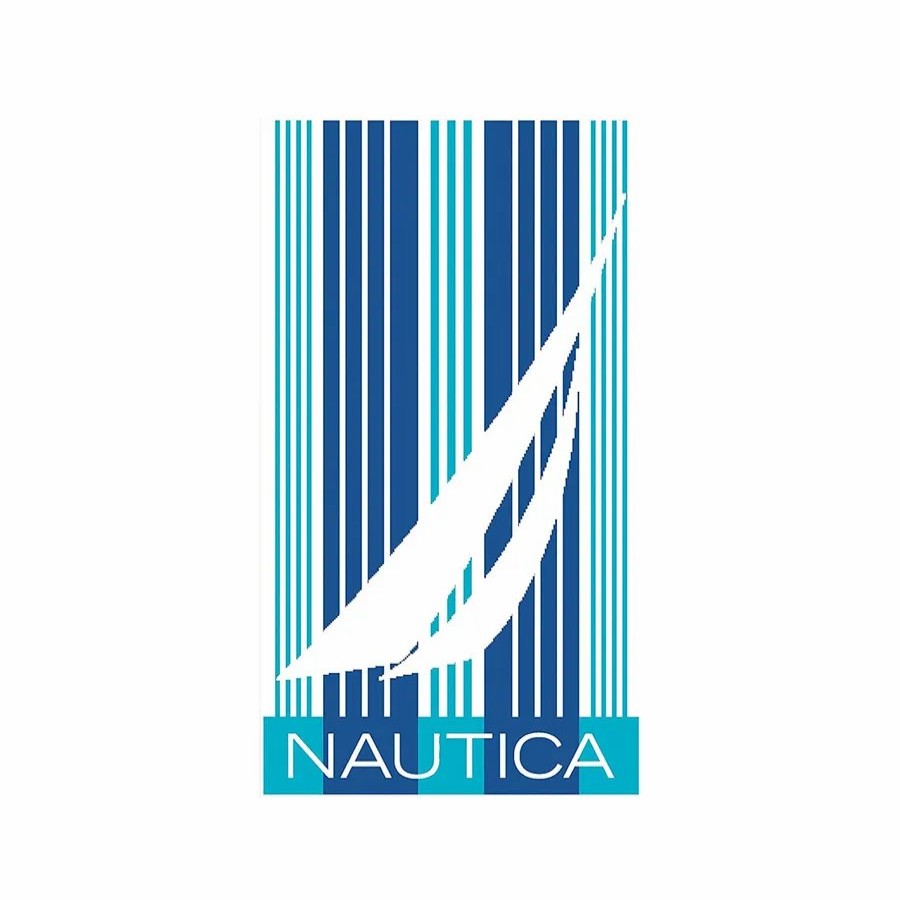 Towels | Nautica Home Nautica Home Blueship 100% Turkish Cotton Beach Towel, 90Cmx180Cm, Blue Multi