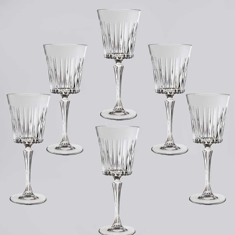 Wine And Champagne Glasses | Rcr Rcr Timeless 6 Piece Glass Wine Glass Set, 230Ml, Transparent