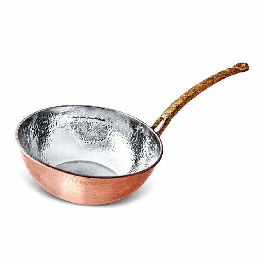 Pans | Karaca Karaca Alacahoyuk Copper Wok Pan, 24Cm, Copper