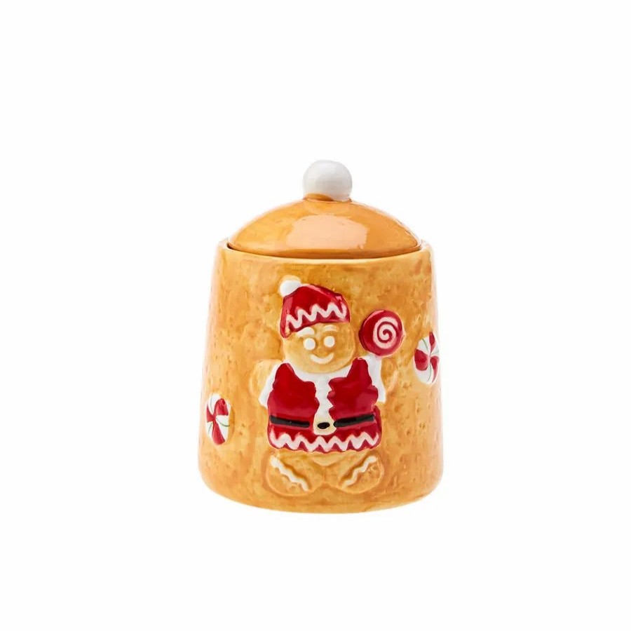 Storage Jars | Karaca Karaca New Year Christmas Hera Ceramic Storage Jar, 400Ml, Multi