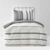 Duvet Cover Sets | Karaca Home Karaca Home Dobby Woven 100% Turkish Cotton Duvet Cover Set, Single, Black White