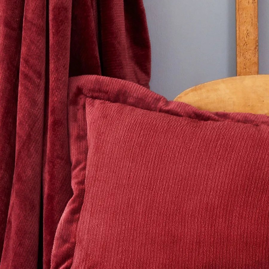 Bedspreads | Karaca Home Karaca Home Gabriel Soft Bedspread Set, Double, Wine Coloured