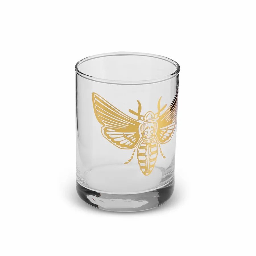 Tumbler Glasses | Karaca Karaca Halloween Beetle Glass Tumbler Glass, 380Ml, Transparent Gold