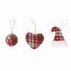 Ornaments | Karaca Home Karaca Home New Year Christmas Cozy Tree Decoration Set, 3 Piece, 8Cm, Red Multi