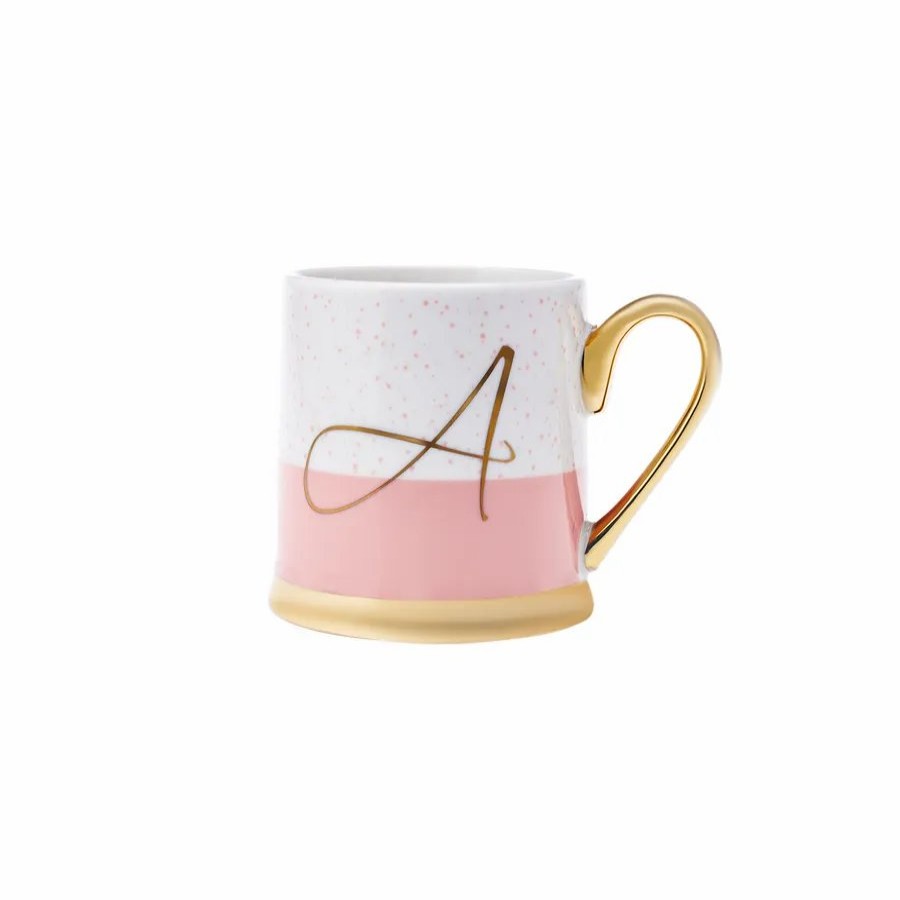 Mugs | Karaca Karaca Letter A Porcelain Mug, 330Ml, Multi