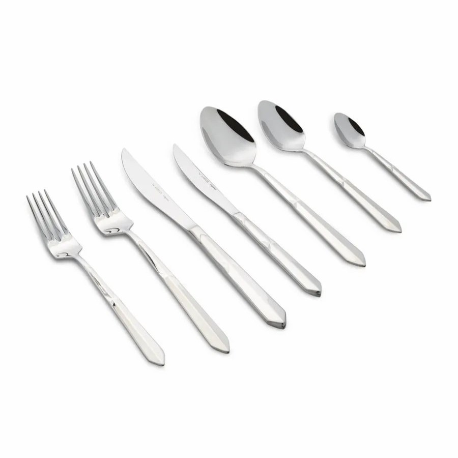 Cutlery Sets | Karaca Karaca Diamond 84 Piece Stainless Steel Cutlery Set For 12 People, Silver