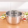 Pots | Karaca Karaca Grace Stainless Steel Induction Stockpot With Lid, 28Cm, Silver