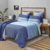 Duvet Cover Sets | Nautica Home Nautica Grace 100% Turkish Cotton Duvet Cover Set, Super King, 260Cmx220Cm, Blue Multi