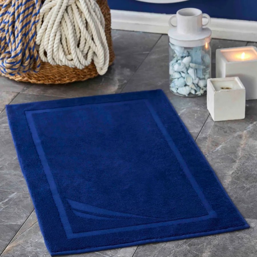 Bath Mats | Nautica Home Nautica Home Crew 100% Turkish Cotton Bath Mat, 50Cmx85Cm, Navy Blue