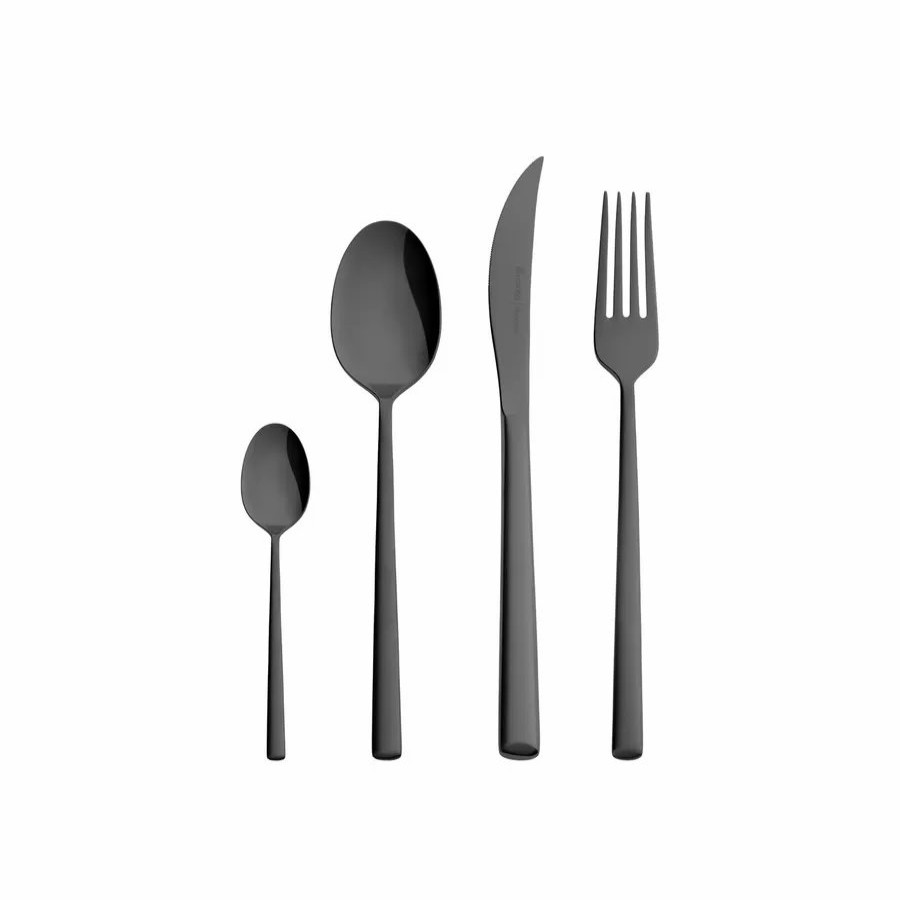 Cutlery Sets | Karaca Karaca Tivoli 16 Piece Stainless Steel Cutlery Set For 4 People, Black