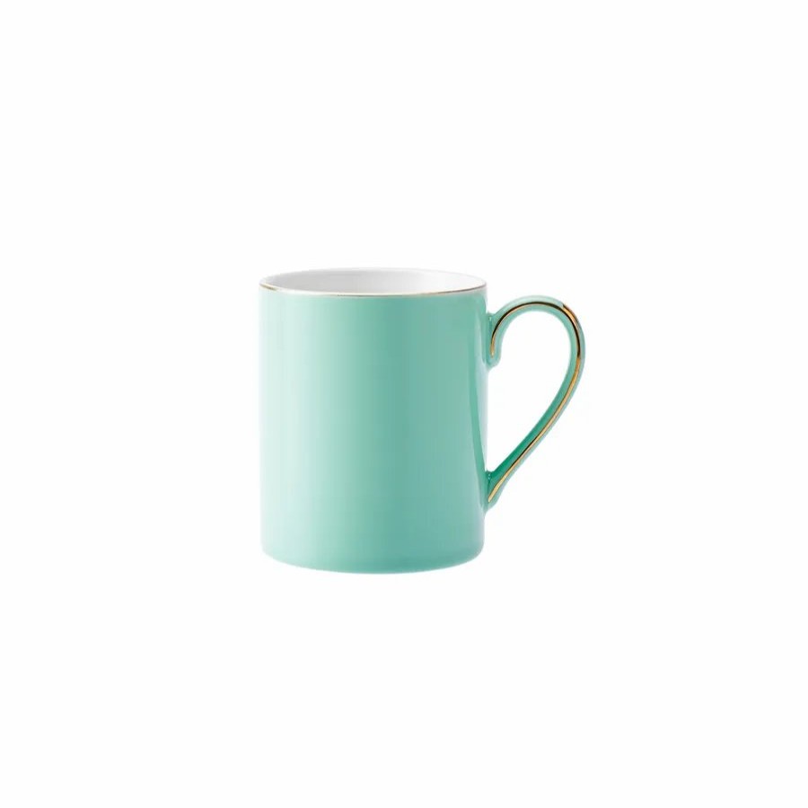 Mugs | Karaca Karaca Pastel Porcelain Mug, 350Ml, Green Gold