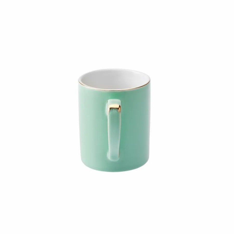 Mugs | Karaca Karaca Pastel Porcelain Mug, 350Ml, Green Gold