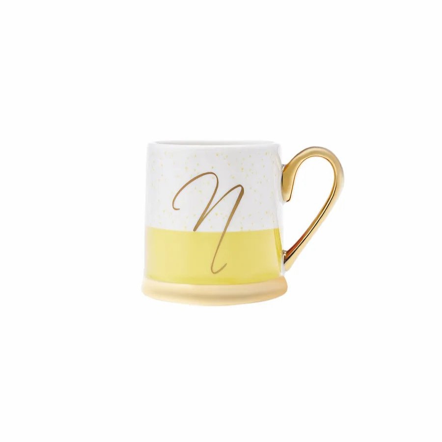 Mugs | Karaca Karaca Letter N Porcelain Mug, 330Ml, Multi