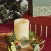 Candles | Karaca Home Karaca Home New Year Led Light Candle, 7.5Cmx7.5Cmx12.5Cm, White