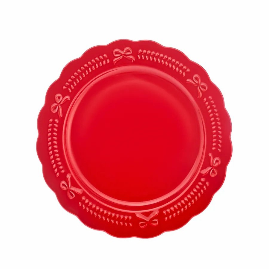 Side Plates | Karaca Karaca New Year Christmas Porcelain Side Plate, 21Cm, Red