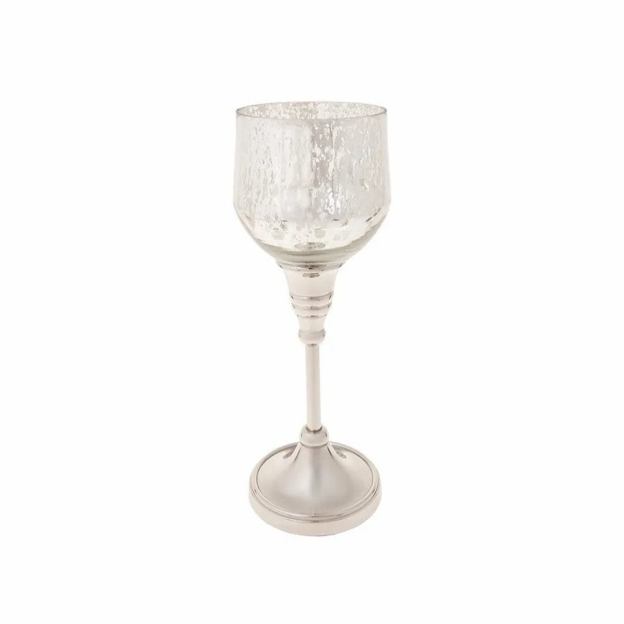 Candle Holder | Karaca Karaca Lucca Tealight Candlestick, 24.75Cm, Silver