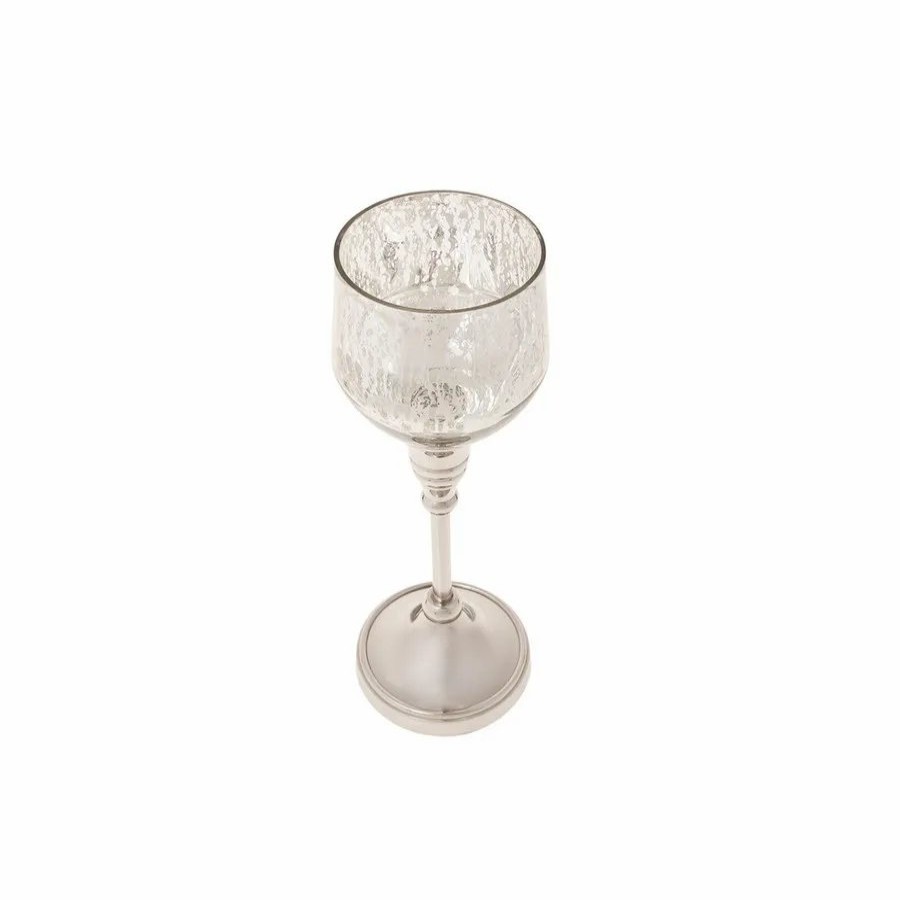 Candle Holder | Karaca Karaca Lucca Tealight Candlestick, 24.75Cm, Silver