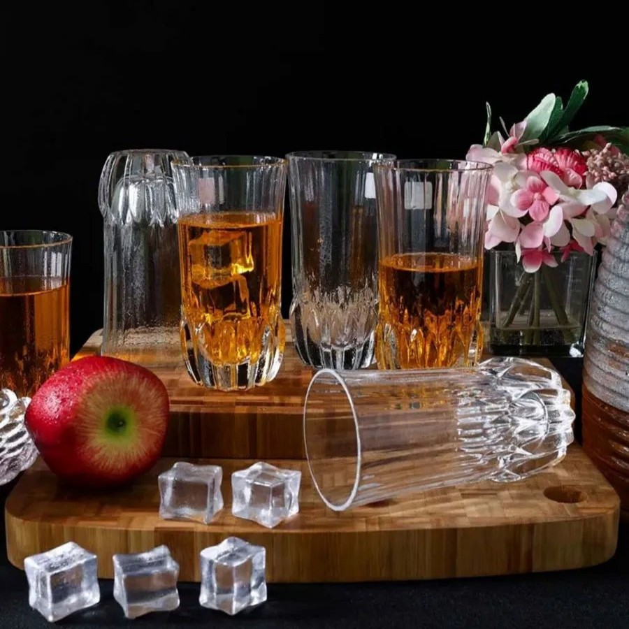 Highball Glasses | Jumbo Rcr Adagio 6 Piece Glass Highball Set, 400Ml, Transparent